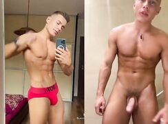 Sexy boy naked jerking twink gay porn