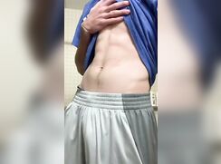 Hot boy with big dick and abs.
