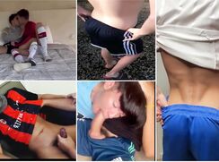 Football Twink And Friends Jerk Off After Soccer Practice