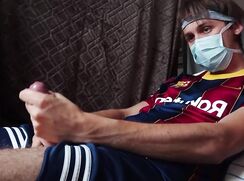 [ABX][1][516] - Barcelona football fan gets horny at home