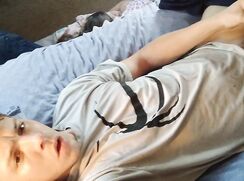 [ABX][1][579] - Jockish twink jerks off and squirms