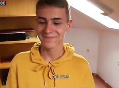 Young Str8 Boy fucked for cash twink porn