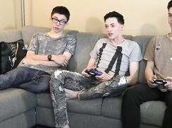 Cute Gamer Twinks Three Way