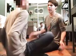 straight twink first time giving gay blowjob