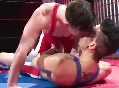 Rubbing Bulges in Singlet Gay Porn Tube