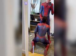 Gay Spider found himself a dick sucker.