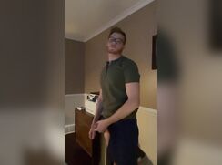 RED DADDY JACKS AND CUMS ON DINING TABLE