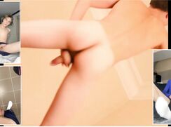 Jerking off the athletes' wild jerk off orgies in semen