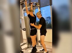 Blowjob after a personal training session