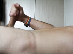 [ABX][1][825] - Hot twink jerking off huge cumshot