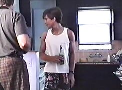 Kitchen Show Off Boys Porn Stripping in the kitchen