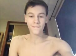 Cute Uncut Twink Jacks and Cums Boys Porn