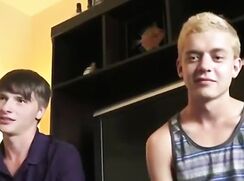 Hot Blond Russians threesome hard gay porn boys sex videos