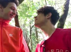 Twinks making out outside sexy boys porn