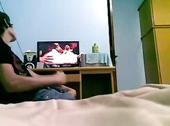 SPY: my straight friend watching porn DM123