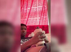 [Black cock] [162] Pocket pussy makes BBC explode