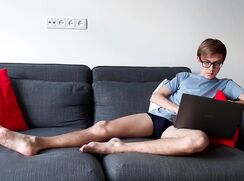 Boy Next Door Jerks to Porn - Beautiful Sight Twink Porn