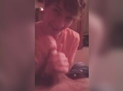 Hot blowjob by 18yo twink