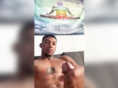 [Black cock] [175] Hot guy nuts a huge load!