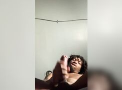 [Black cock] [180] BBC cumshot solo