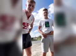 British pisser lads back from hols