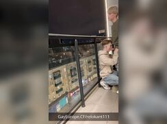 Sucking a teenager on the balcony