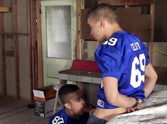 Football Bareback Trio