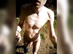 He's loves being naked outdoors