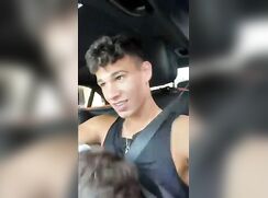 amateur twink blowjob in car