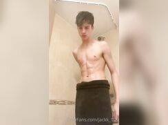 Cute Shower Boy with Big Dick