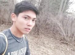 Adrian going on a Date at the Farm and Jerking Off