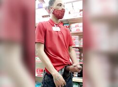 Dutch is so bored in the shop that sometimes he jerks off in it!