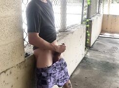 [ABX][2][398] - Spitting on my cock in an abandoned downtown parking garage