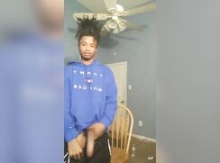 BabyFlagz Playing around with his Monster DICK!