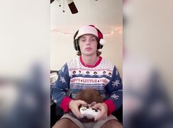 {ALV} Blonde Stud Christmas Cum