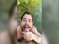 blowing boyfriend while on vacation