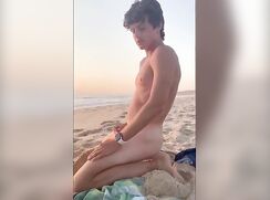stroking on the beach cam boys porn