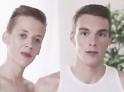 Skinny twink gets pleasure fuck by big cock masseur boys porn