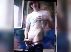 Cute young solo boy show his dick porn