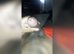 ebony teen plays with his rod online