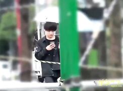 Handsome japanese teen