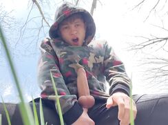 Outdoor Public Jerking Off hOODIE Boys Porn