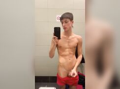 Playing And Cumming In Public Toilet