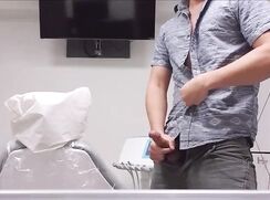 [ABX][2][563] - Asian guy shoots a load in a dental office