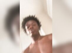 Horny black twink is back again