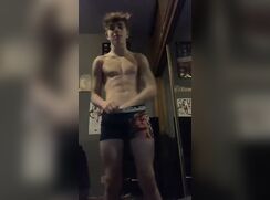 Finn playing with his cock & showing his bulge