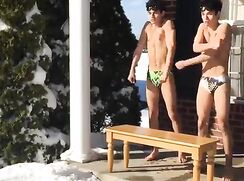 207 swimming in snow 207