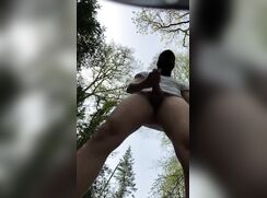 [ABX][2][662] - Jacking off solo in the forest cumshot