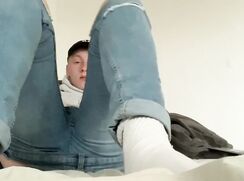 [ABX][2][672] - Danish teen jerks off while taking off his clothes and...