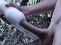 [ABX][2][675] - Brutal fleshlight fucking outdoors monster uncut dick